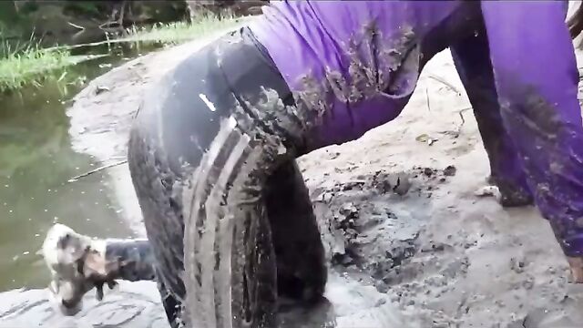 adidas leggings wet &mud