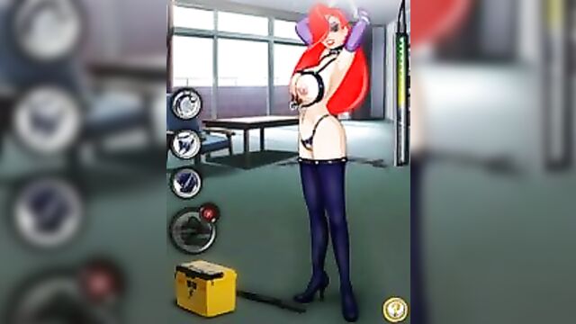 Jessica Rabbit loves bdsm before sex machine Hentai sex game