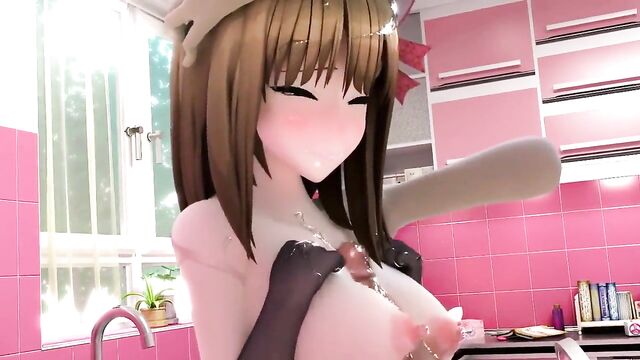3D Hentai - Rio's Sex Kitchen