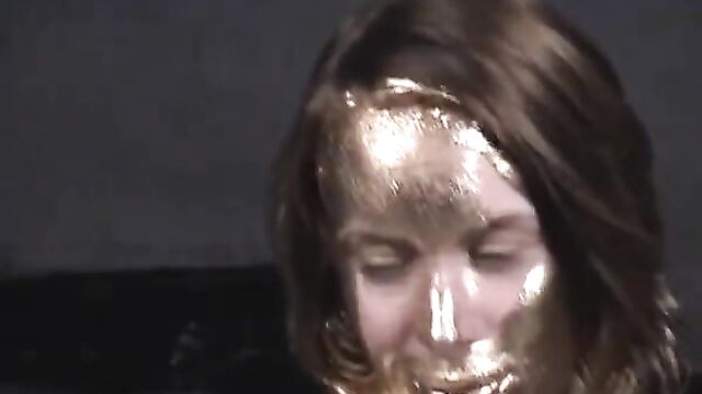 Cora in Gold Paint