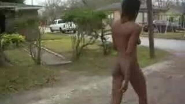 black girl nude in public