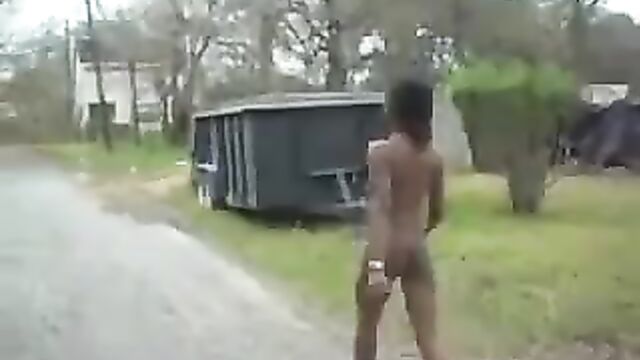 black girl nude in public
