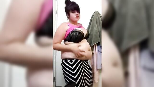 dancing chubby belly