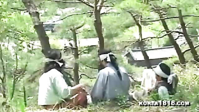 korean sex in the woods
