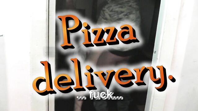 Pizza delivery. Pizza delivery man fucke doggystyle Milf in kitchen and cum in pussy. Creampie. Cumshot. Sex doggy style