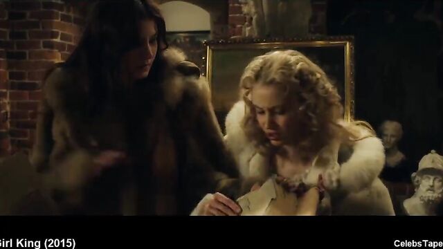 Celeb Actress Sarah Gadon & Malin Buska Naked Romantic Movie