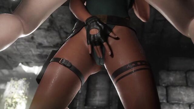 Tomb Raider tittie fucking