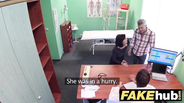 Fake Hospital Czech doctor cums over horny cheating wife