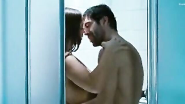 Monica Bellucci in the shower
