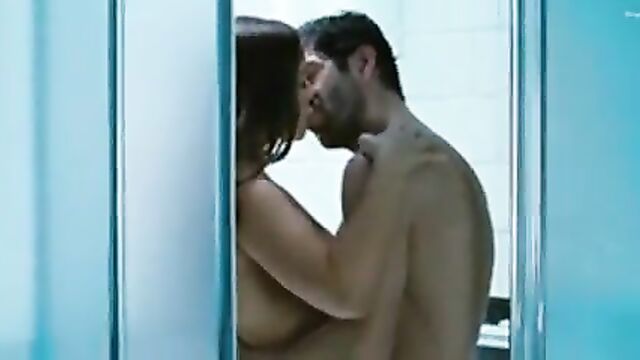 Monica Bellucci in the shower