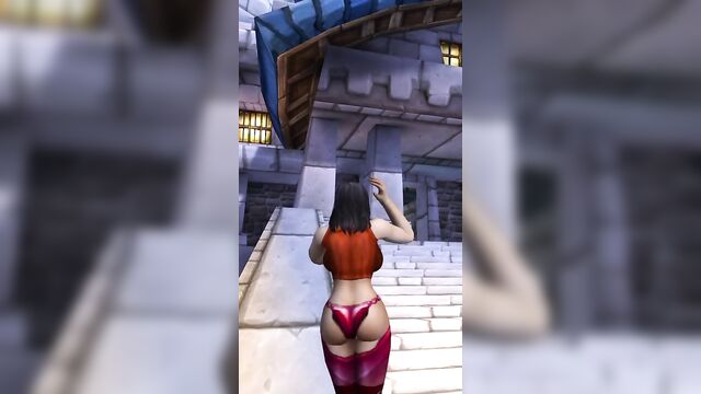 Human Female sexy dance (World of Warcraft thick mod)