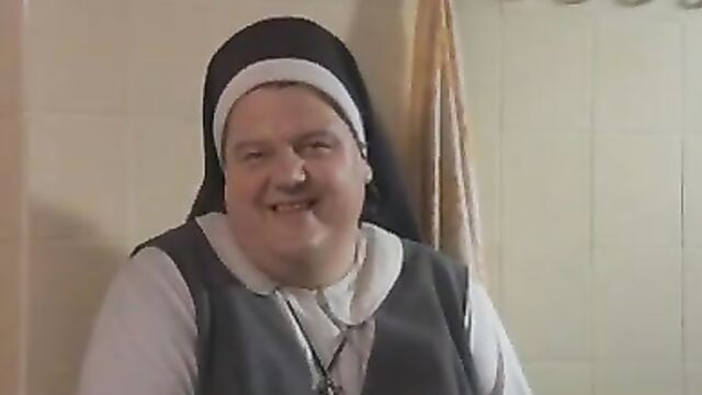 Transvestites nuns sneak into Catholic girls shower!
