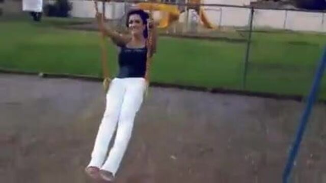 Denise Milani Hot on Swing - non nude