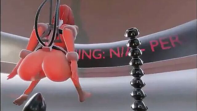 3D Anal bondage machine