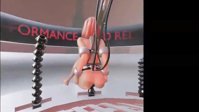 3D Anal bondage machine