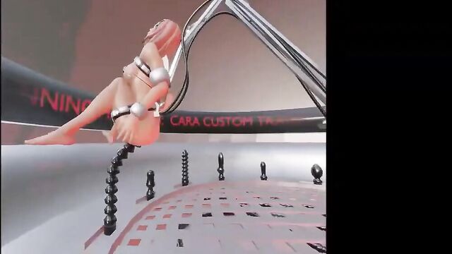 3D Anal bondage machine