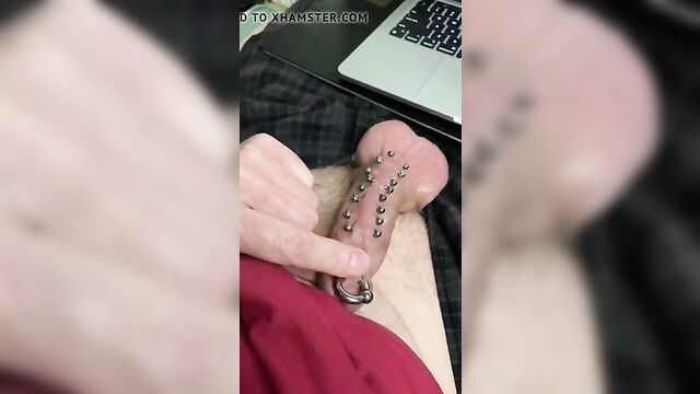 Pierced cock, jacobs ladder piercings