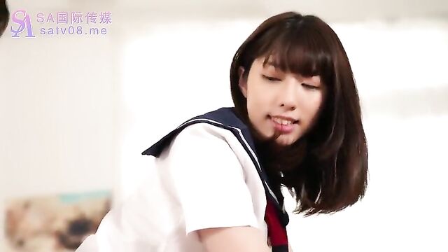 A Cute Asian schoolgirl in uniform loves big dick after school - Teen Amateur