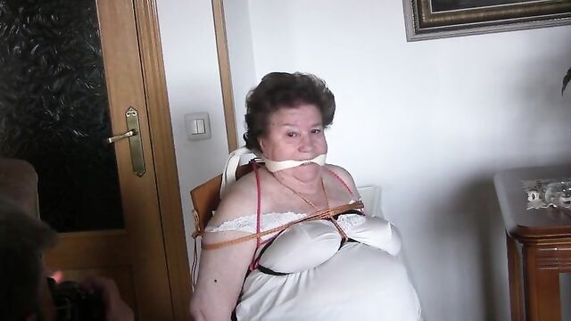 Tied and gagged grandma