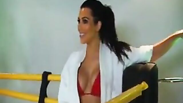 Kim K bikini clip