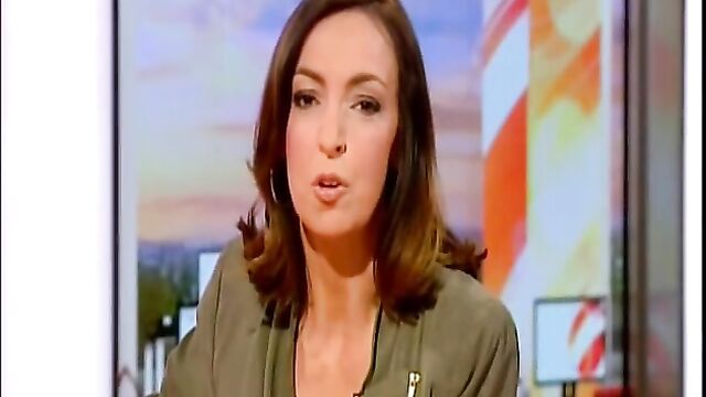 Sally Nugent long legs in tight jeans