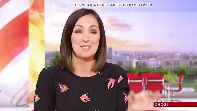 Sally Nugent in a Very Short Dress