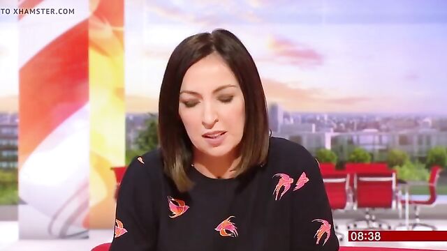 Sally Nugent in a Very Short Dress