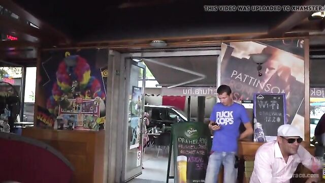 Petite Whore Rebecca Volpetti is coerced into Public Sex and