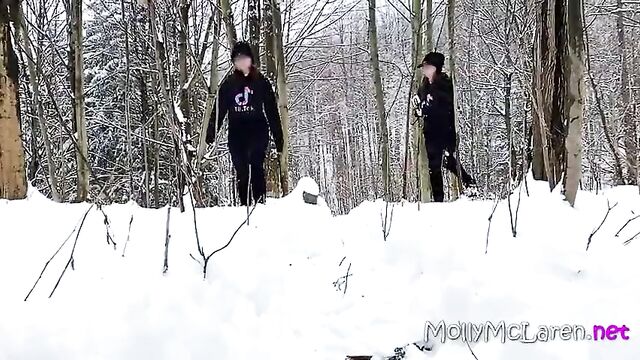 Two 19yo Stepsisters in the Forest - Peeing Inside ass and deep rimming