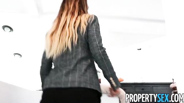PropertySex – Hot Agent With Big Natural Tits Bangs Client