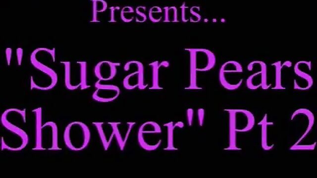 Sugar pear girl in the shower