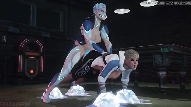 Futa Frost Takes Cassie Cage From Behind