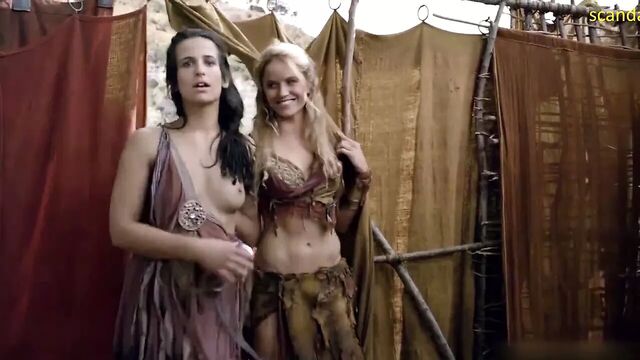 Ellen Hollman Group Sex In Spartacus Series