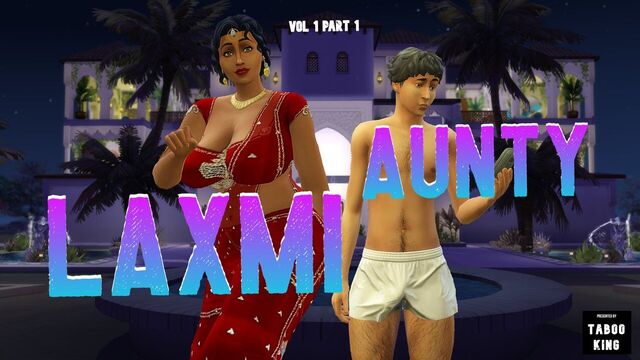 Part 1 - Desi Satin Silk Saree Aunty Lakshmi got seduced by a young boy - Wicked Whims (Hindi Version)