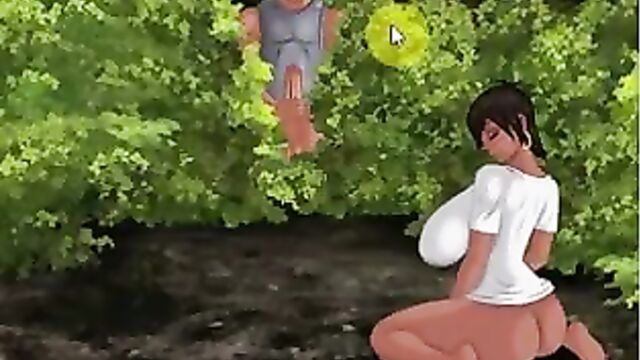 Hentai sex game big boobs in forest