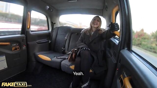 Fake Taxi Jayla De Angelis Wraps Her Gloves Around Cabbie's Cock