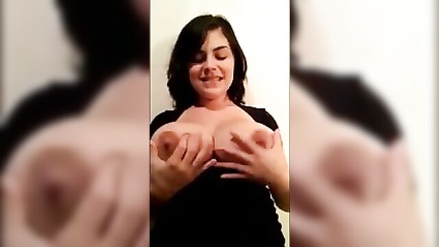 Huge tits fondled