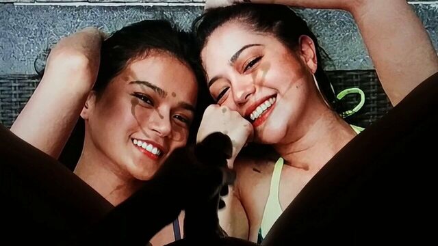 Maris Racal and Sue Ramirez - Cum Tribute (Threesome)