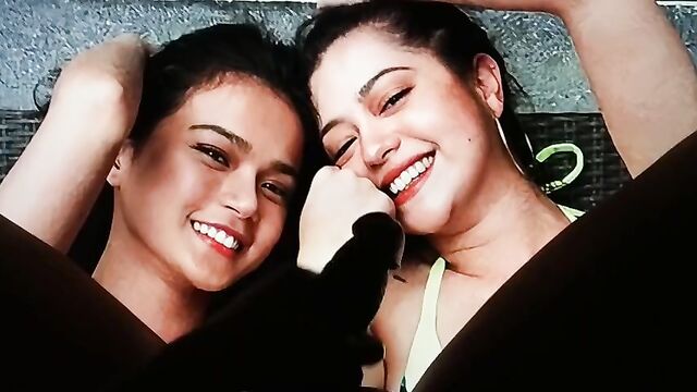 Maris Racal and Sue Ramirez - Cum Tribute (Threesome)