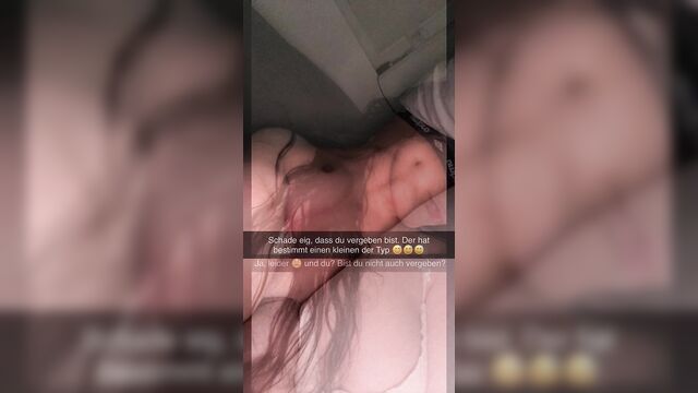 18 year old girlfriend cheats on her boyfriend on Snapchat and lets herself sexting cheating