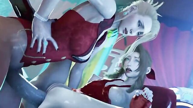 FF7, Futanari Scarlett Anal Creampie Aerith by Blackjr