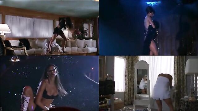 Demi Moore Striptease Scenes Split Screen Compilation