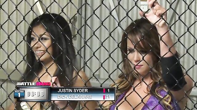 Big Tit BBW Ring Girl Volunteers To Fuck The Lucky Winner of The Cage Fight