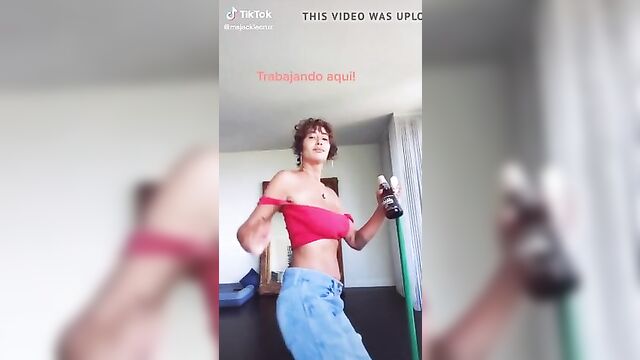 Jackie Cruz dancing on TikTok