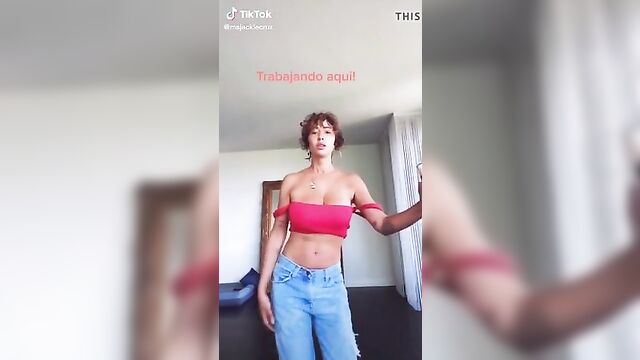 Jackie Cruz dancing on TikTok