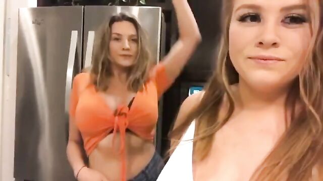 Yungfreckz gets her large breasts measured