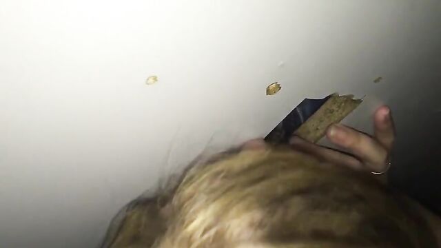 Glory Hole with a blond bitch