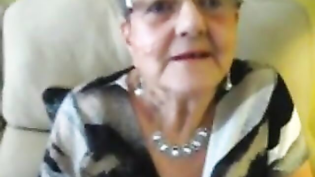 80 year old granny cleavage