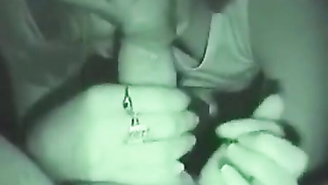 Nightvision Blowjob and Swallow