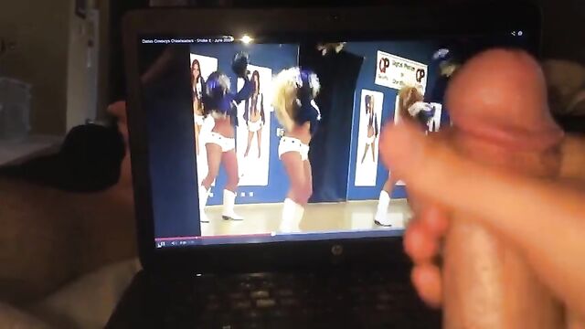 stroking to the Dallas Cowboys cheerleaders